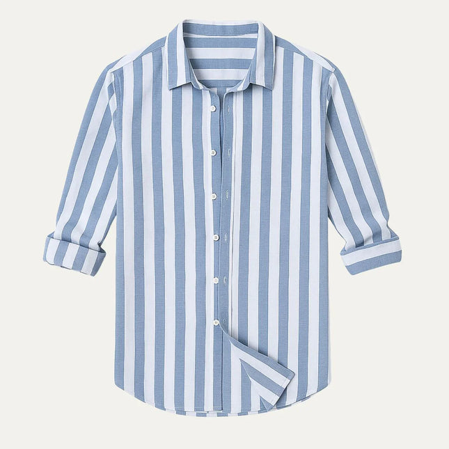 Men's Striped Linen Shirt