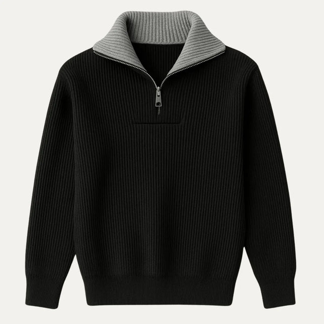 Men’s Quarter Zip Jumper Knit