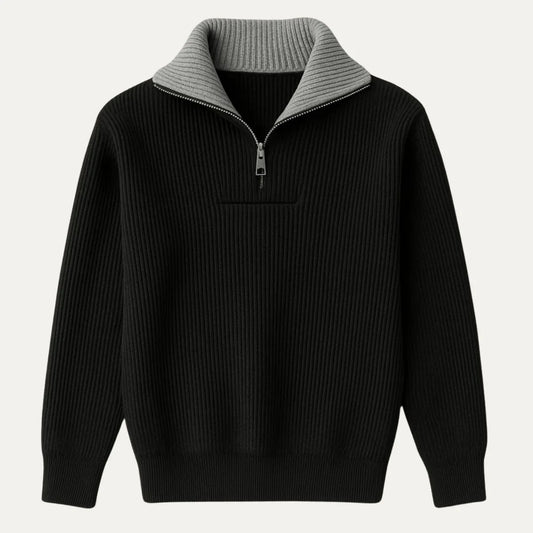 Men’s Quarter Zip Jumper Knit