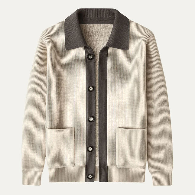 Men's Elegant Cardigan with Pockets