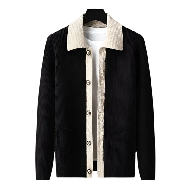 Men's Elegant Cardigan with Pockets