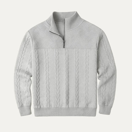 Men's Cable Knit Half Zip Jumper