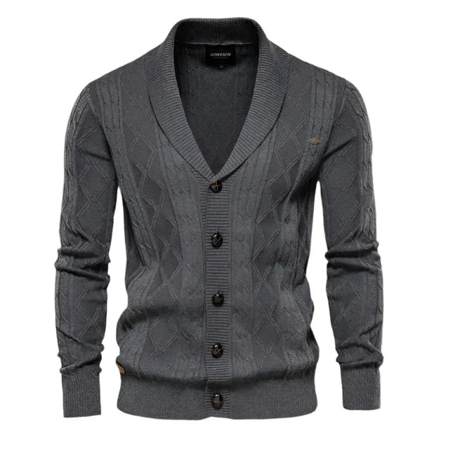 Men’s Elegant Cardigan Wool Blend