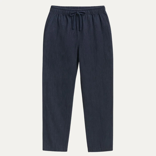 Men's Linen Pants Beige Classic Style