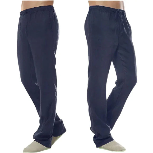 Men's Linen Pantalon Casual Style