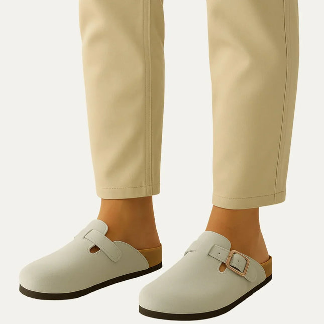 Men's Suede Clogs Grey - Relaxed Old Money Style