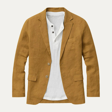 Men's Linen Blazer - Riviera Style for Summer Weddings and Formal Occasions