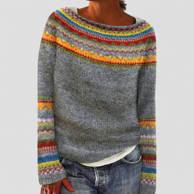 Women's Fair Isle Pattern Knitted Pullover