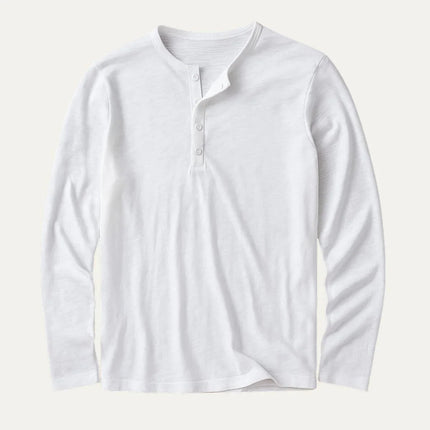 Men's Long Sleeve Cotton Polo