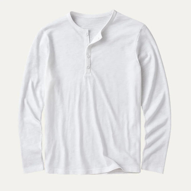Men's Long Sleeve Cotton Polo