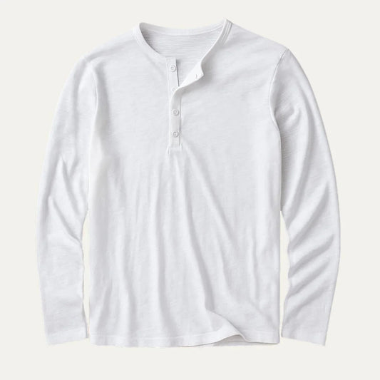 Men's Long Sleeve Cotton Polo