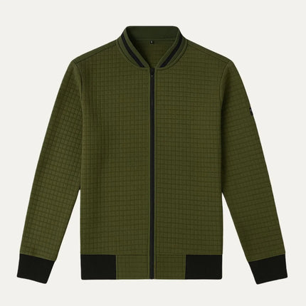 Men's Zip-Up Cotton Cardigan