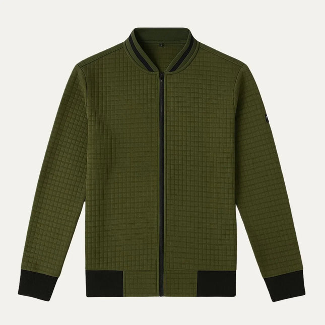 Men's Zip-Up Cotton Cardigan