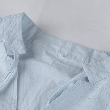 Women's Long-Sleeve Shirt Dress Elegant Style