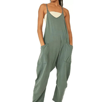 Women's Casual Jumpsuit Sleeveless with Pockets