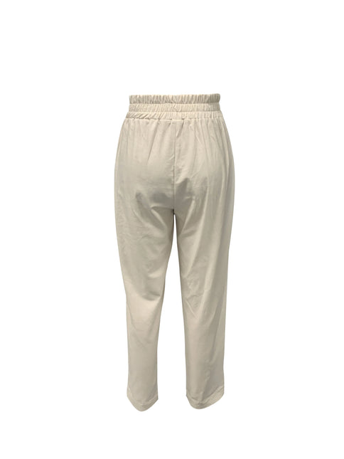 Women's Jogger Trousers Cotton - Breathable, Relaxed Fit, Drawstring Waist, Cuffed Ankles