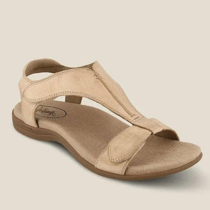 Women's Adjustable Leather Orthopedic Sandals with Arch Support