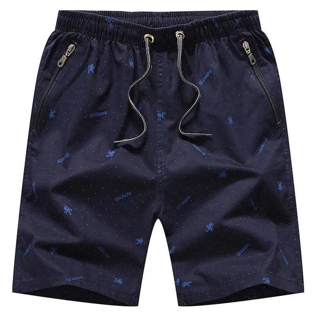 Men’s Casual Shorts Cotton Blend Knee-Length Relaxed Fit