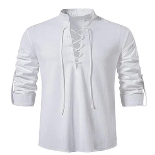 Men's Casual Shirt with Drawstring Detail