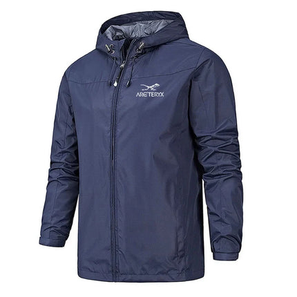 Men’s Lightweight Hooded Windbreaker Jacket