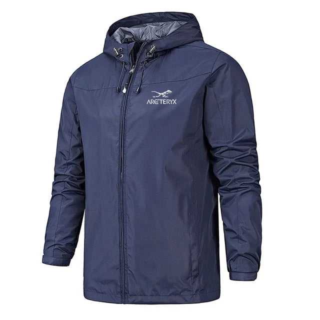 Men’s Lightweight Hooded Windbreaker Jacket