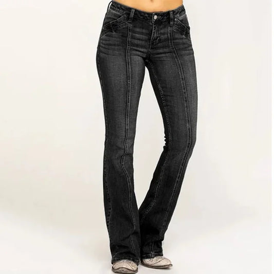 Women's Flared Denim Jeans