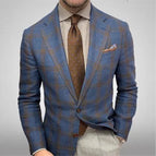 Blue checked / S