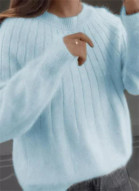 Women's Knitted Jumper Fluffy Cashmere Feel