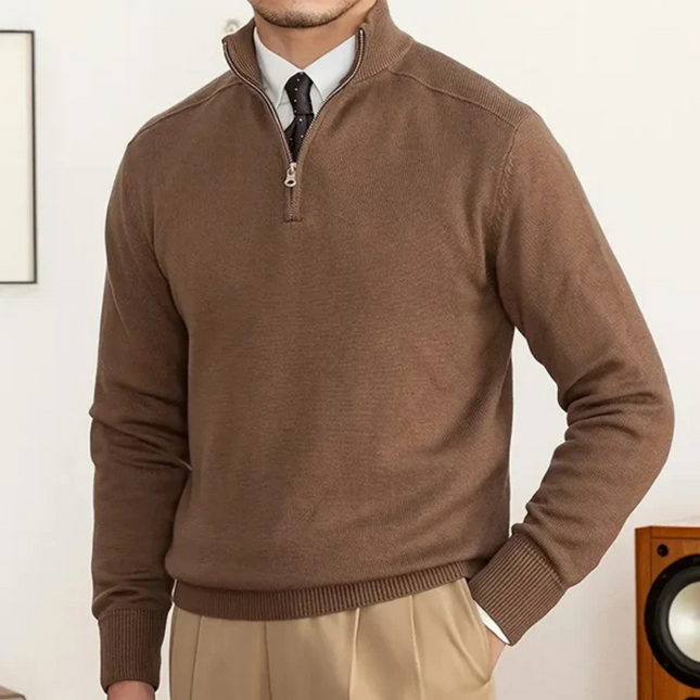 Men's Half-Zip Sweater Cotton