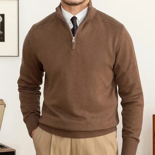 Men's Half-Zip Sweater Cotton