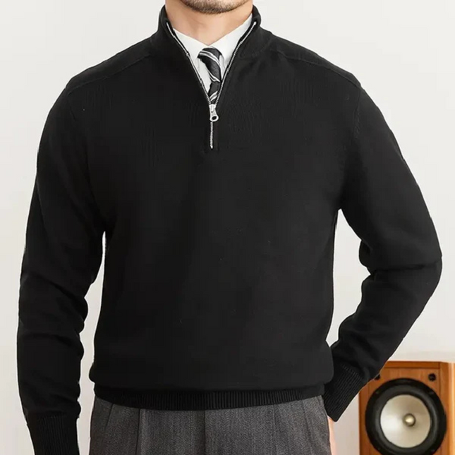 Men's Half-Zip Sweater Cotton