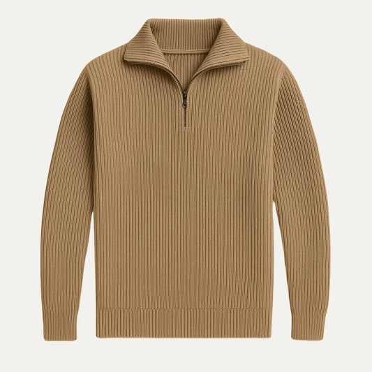 Men's Quarter Zip Jumper Merino Wool