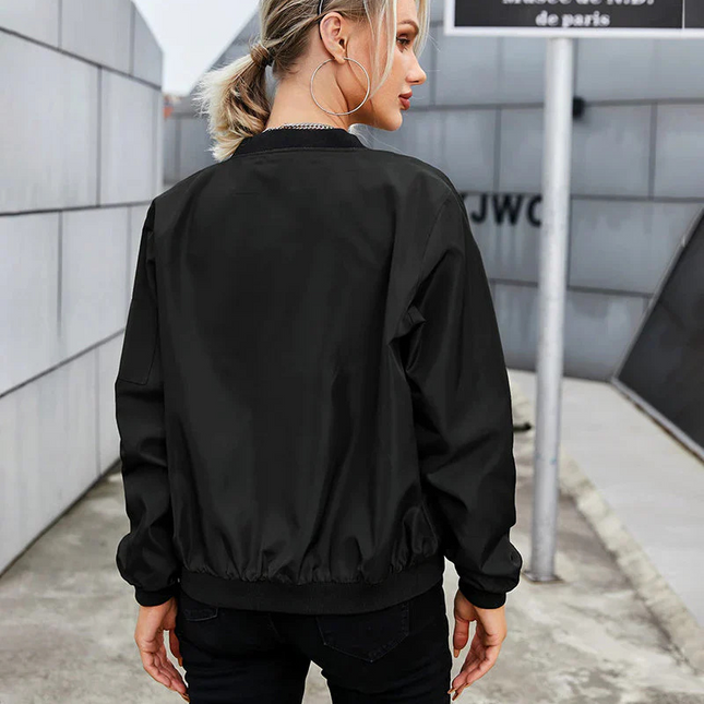 Women's Bomber Jacket Long Sleeve