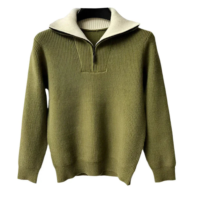 Men’s Quarter Zip Jumper Knit