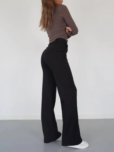 Women's High-Waisted Wide-Leg Trousers Tailored Fit