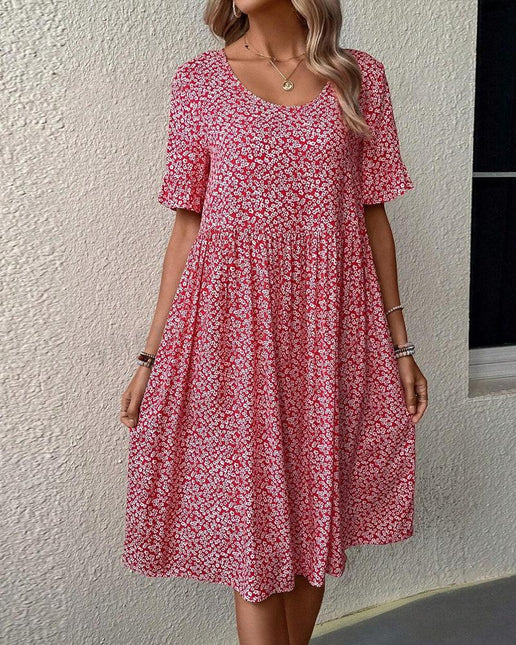 Women's Floral Pattern Dress Lightweight Breathable