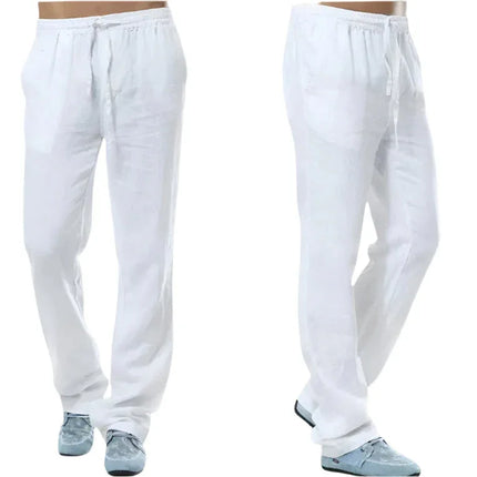 Men's Linen Pantalon Casual Style