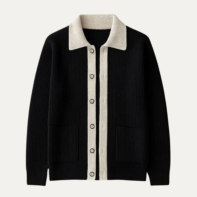 Men's Elegant Cardigan with Pockets