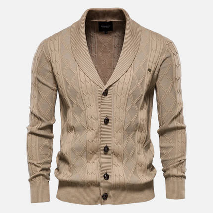 Women's Argyle Knit Cardigan