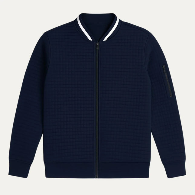 Men's Zip-Up Cotton Cardigan