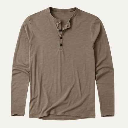 Men's Long Sleeve Cotton Polo