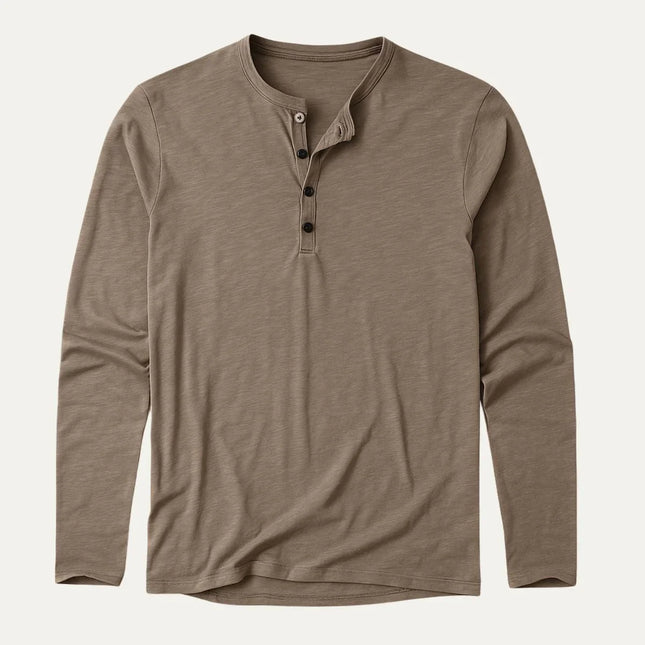 Men's Long Sleeve Cotton Polo