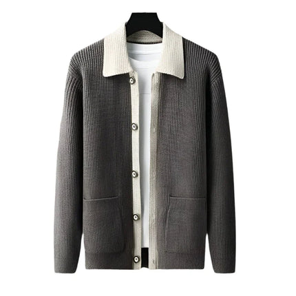 Men's Elegant Cardigan with Pockets
