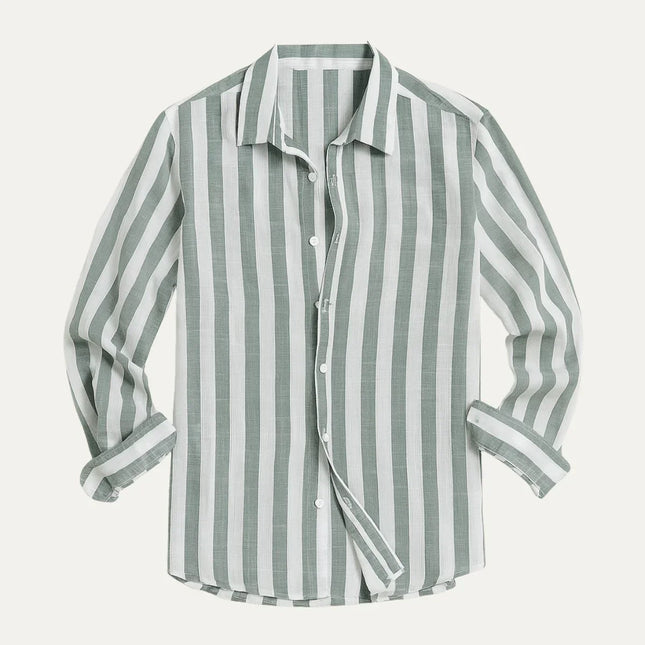 Men's Striped Linen Shirt
