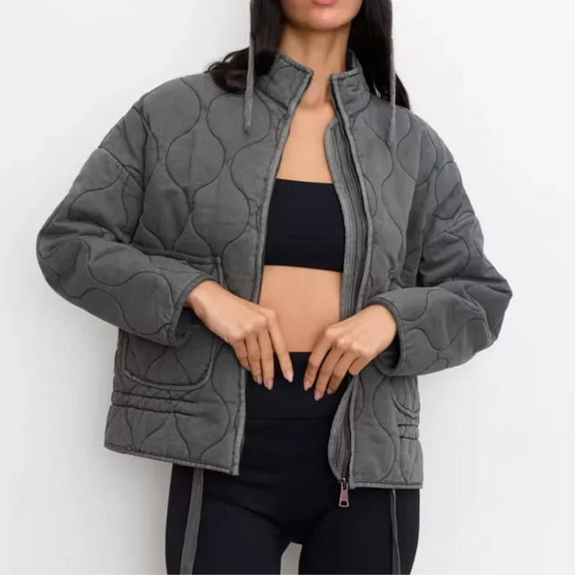 Women's Quilted Jacket Stylish Outerwear