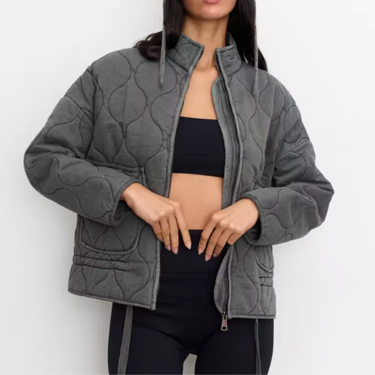 Women's Quilted Jacket Stylish Outerwear