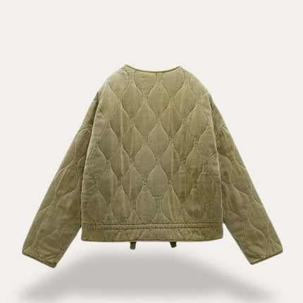 Women's Quilted Jacket Stylish Outerwear