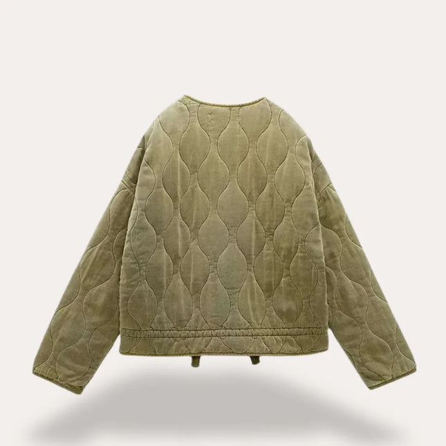 Women's Quilted Jacket Stylish Outerwear