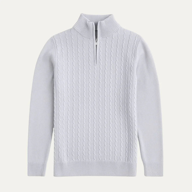 Men's Half Zip Jumper Wool Blend
