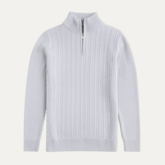 Men's Half Zip Jumper Wool Blend